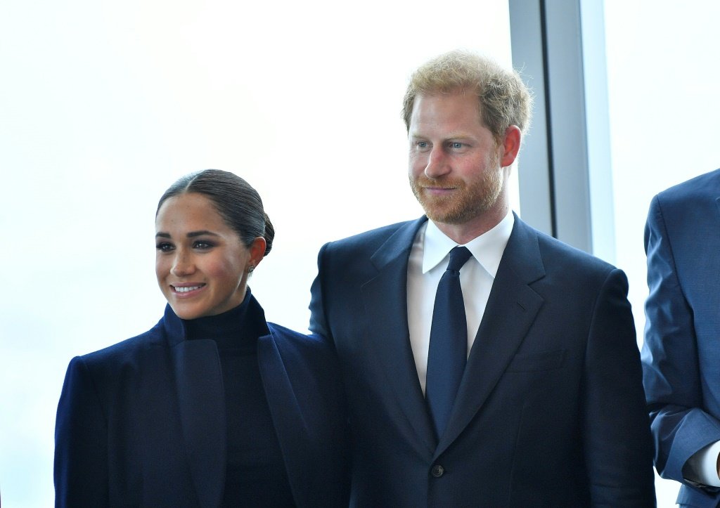 Harry e a esposa, Meghan Markle: o casal se mudou para os EUA em 2021 e vive relação espinhosa com a família real (AFP/AFP)