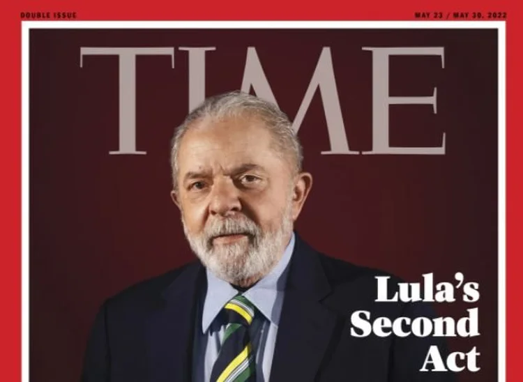 Lula foi capa da revista Time em 2022 (TIME/Reprodução)