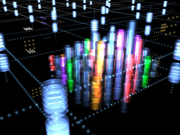 Image of cyberspace and crypto assets. 3D rendering. (Getty/Getty Images)