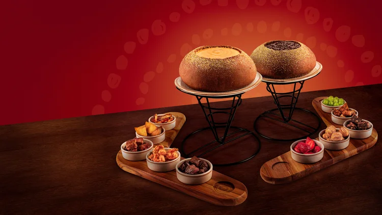 Outback: conheça o fondue de cinco queijos e de brigadeiro (Outback/Divulgação)