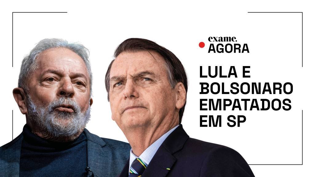 Pesquisa eleitoral: Lula tem 39%, e Bolsonaro, 35%, em SP