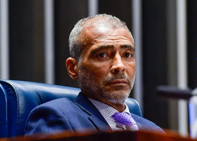Romário: senador tenta reeleição. (Marcos Brandão/Agência Senado)