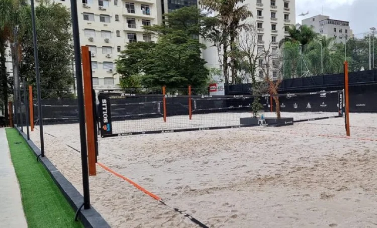 Nova Arena BTG, no Itaim Bibi, será focada no beach tennis (Geraldo Campos/Divulgação)