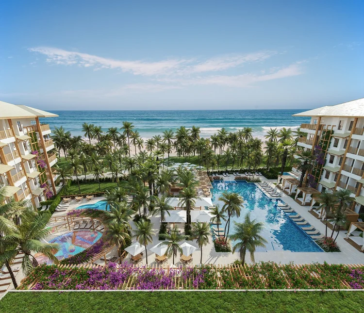 Beach Park: O Ohana Beack Park será construído de frente para o mar e ao lado do Suites Beach Park Resort, primeiro resort do Grupo (Beach Park/Divulgação)