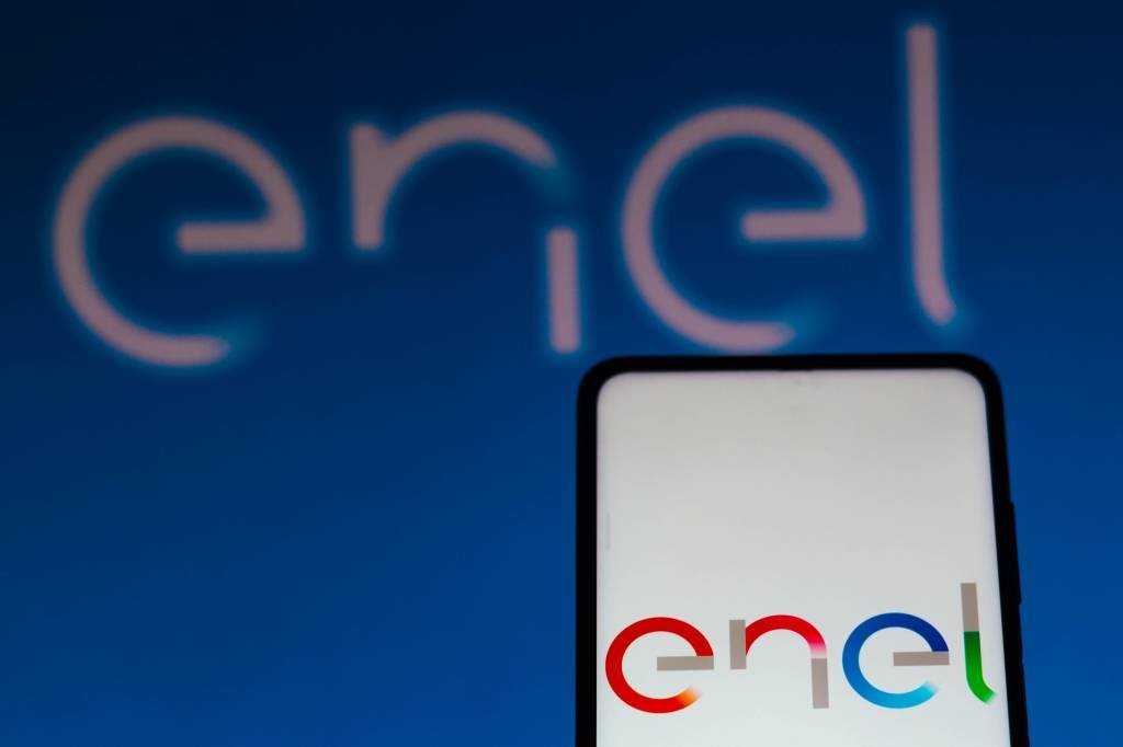 App da Enel: empresa de energia realiza evento para facilitar o pagamento e parcelamento de dívidas dos consumidores (Rafael Henrique/SOPA Images/LightRocket/Getty Images)
