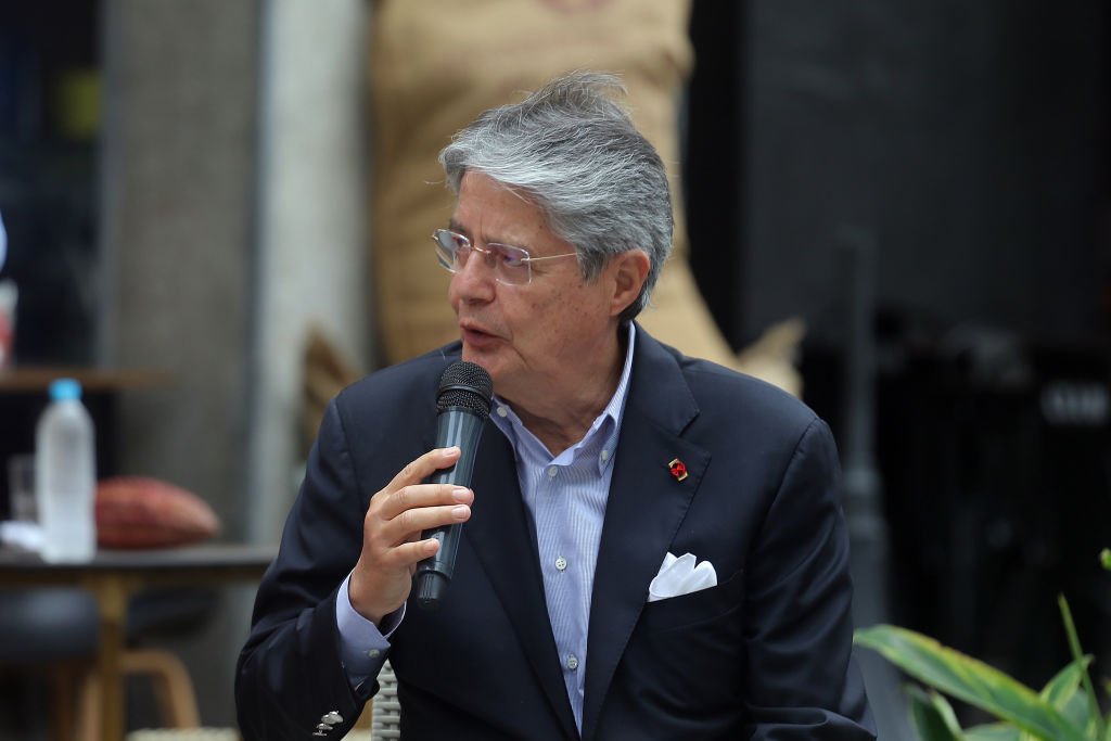 O presidente do Equador, Guillermo Lasso (Gerardo Menoscal/Agencia Press South/Getty Images)