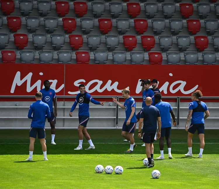 Liga das Nações: Na última partida, os ingleses venceram os alemães por 2 a 0 nas oitavas de final da Euro de 2020 (TOBIAS SCHWARZ/AFP/Getty Images)