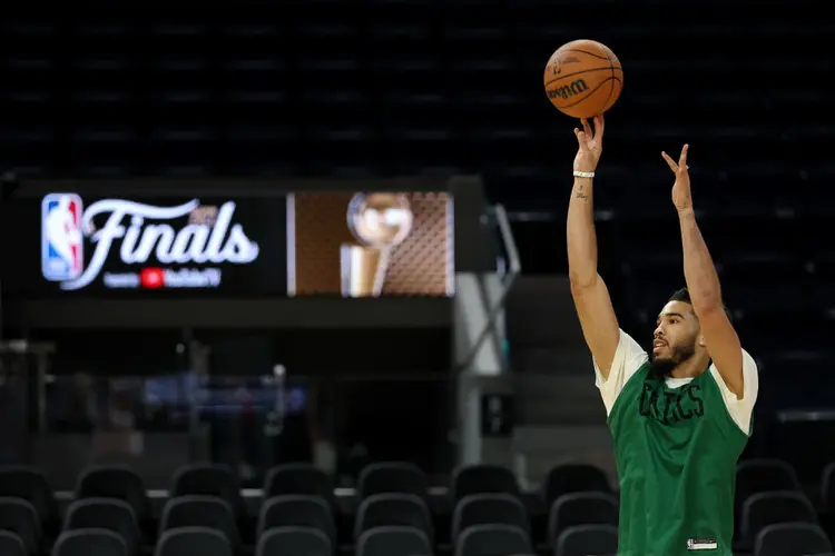 Jayson Tatum do Boston Celtics. (Ezra Shaw/Getty Images)