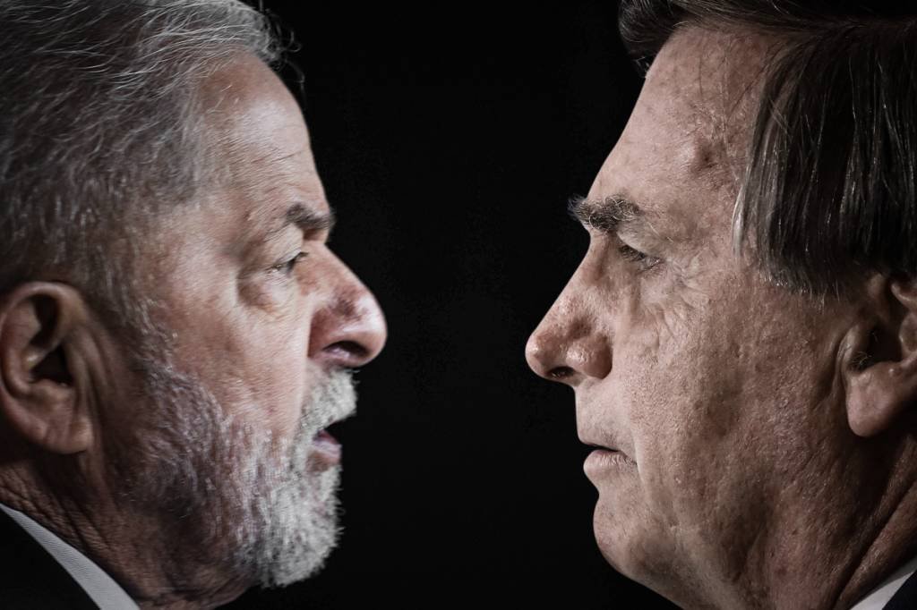 Lula e Bolsonaro: petista lidera corrida presidencial. (Ricardo Stuckert/Alan Santos/Flickr)