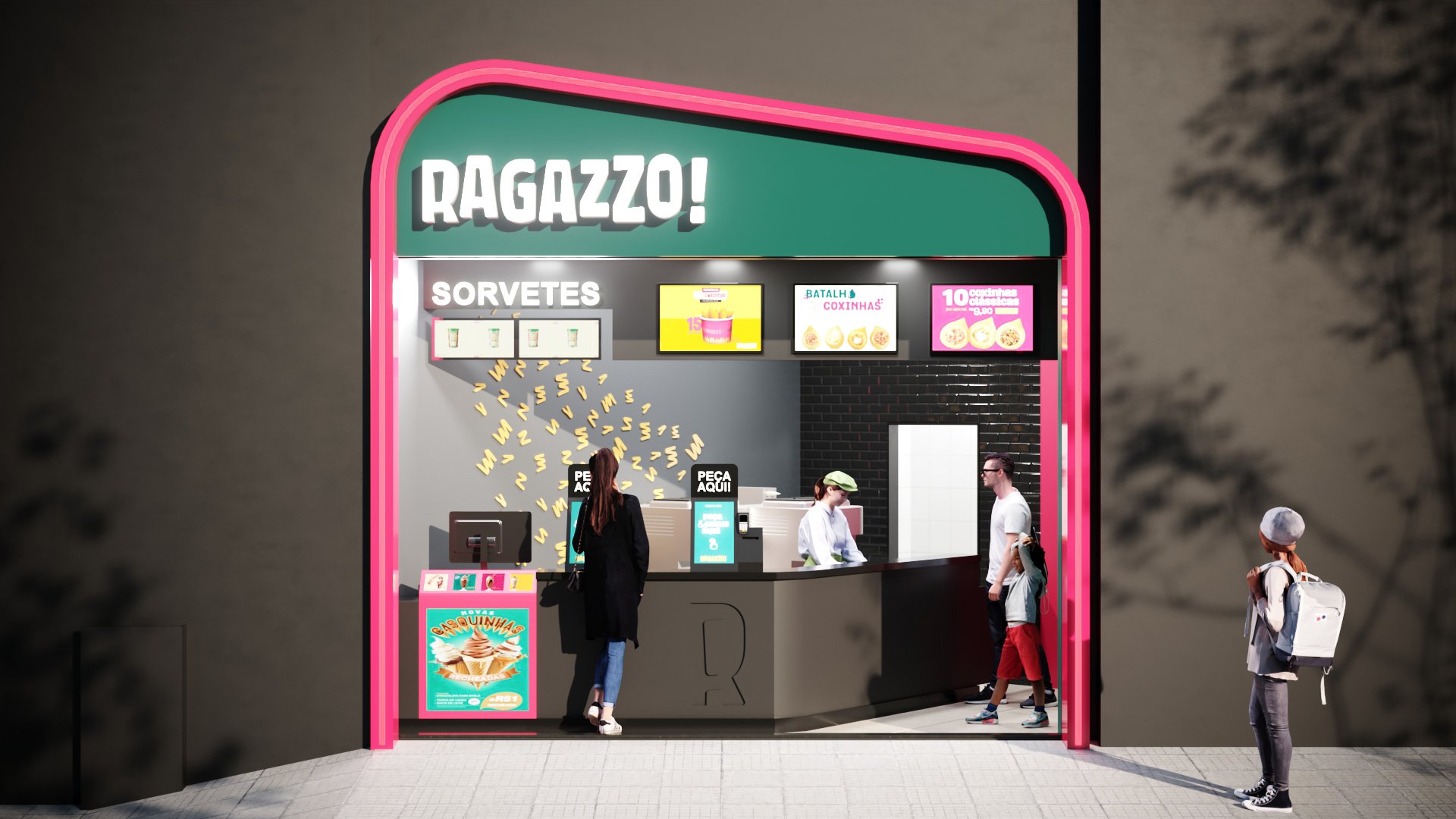 Franquia do Ragazzo: loja sem salão