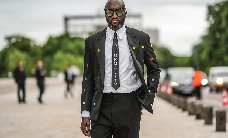 Virgil Abloh, em Paris: primeiro afrodescendente em cargo de direção no Grupo LVMH. (Edward Berthelot/Getty Images)