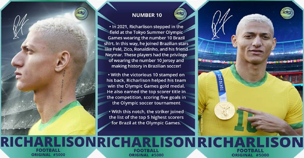 Evolução do Álbum da Copa? Richarlison, da Seleção Brasileira, lança cards em NFT