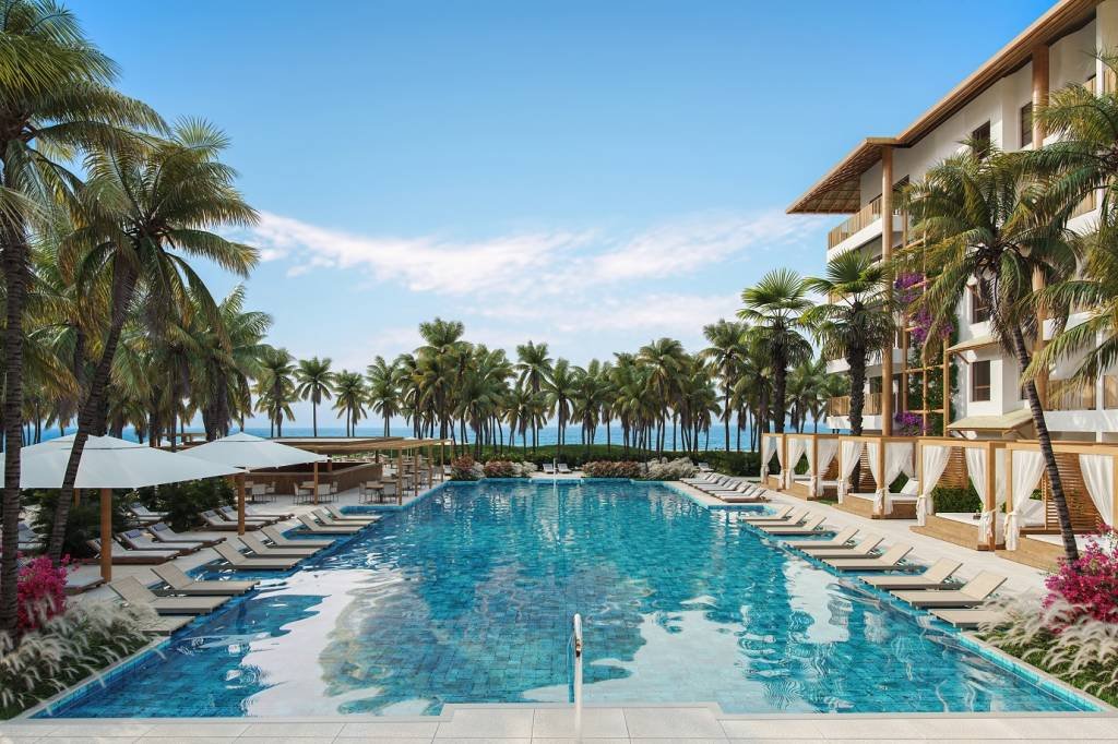 Piscina do Ohana Beach Park Resort, no Ceará: feira do setor vai apresentar novidades para hoteis e resorts (Beach Park/Divulgação)
