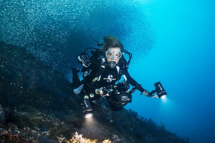 Sylvia Earle, uma das principais biólogas marinhas do mundo, tem apoio da Rolex desde 1970 (Rolex/Divulgação)