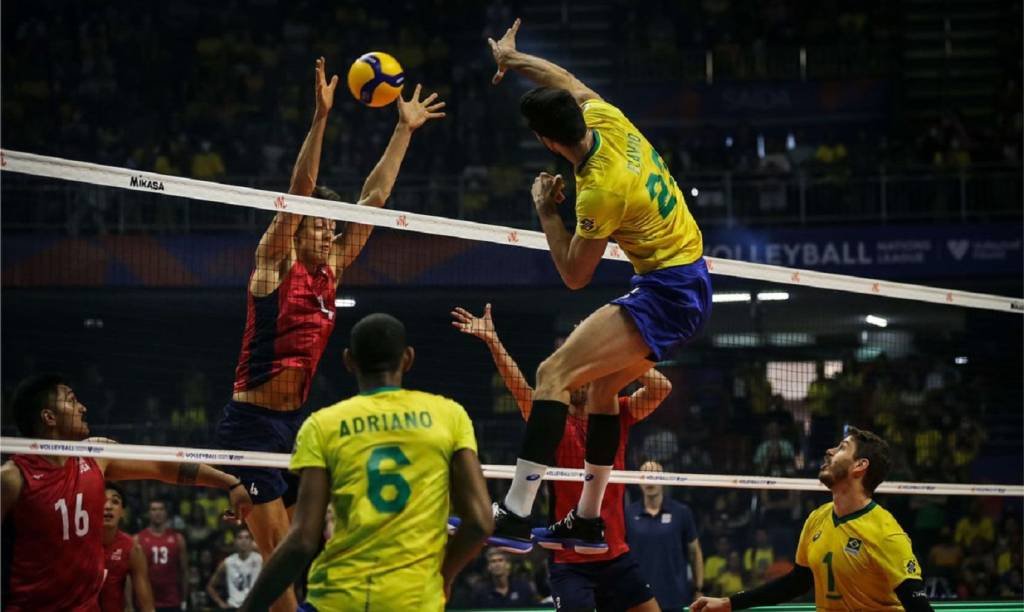 Vôlei: Apesar da derrota, o maior pontuador do jogo foi o brasileiro Alan, com 23 acertos (Comitê Olímpico do Brasil/Agência Brasil)