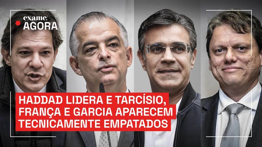 Pesquisa eleitoral: Haddad tem 27% e Tarcísio 17% em corrida pelo governo de SP