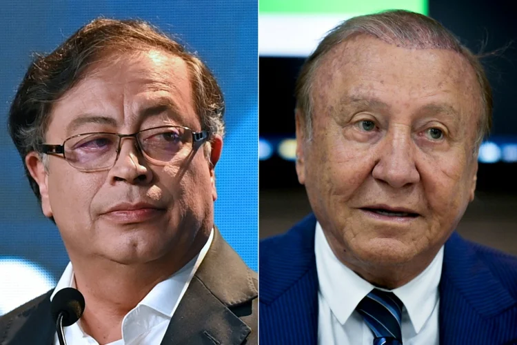 Eleições na Colômbia: pesquisa estima empate técnico entre o esquerdista Gustavo Petro e o bilionário independente Rodolfo Hernández (AFP/AFP Photo)