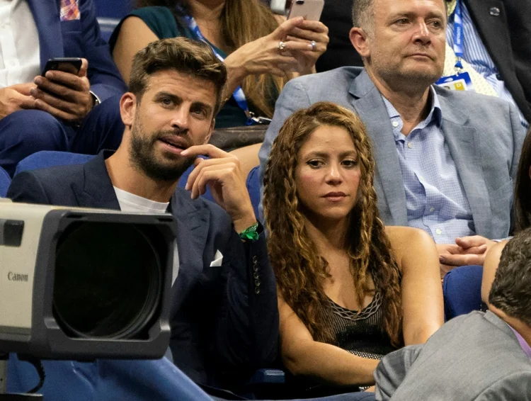 A cantora Shakira e o jogador Gerard Pique. (AFP/AFP)