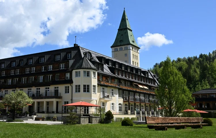 Castelo de Elmau, na cidade de Krun, 100 km ao sul de Munique, na Alemanha, onde acontece a cúpula do G7 (AFP/AFP)