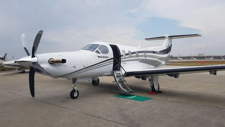 Ambos os trechos da ponte aérea são feitos com aviões Pilatus PC-12 (Flapper/Divulgação)