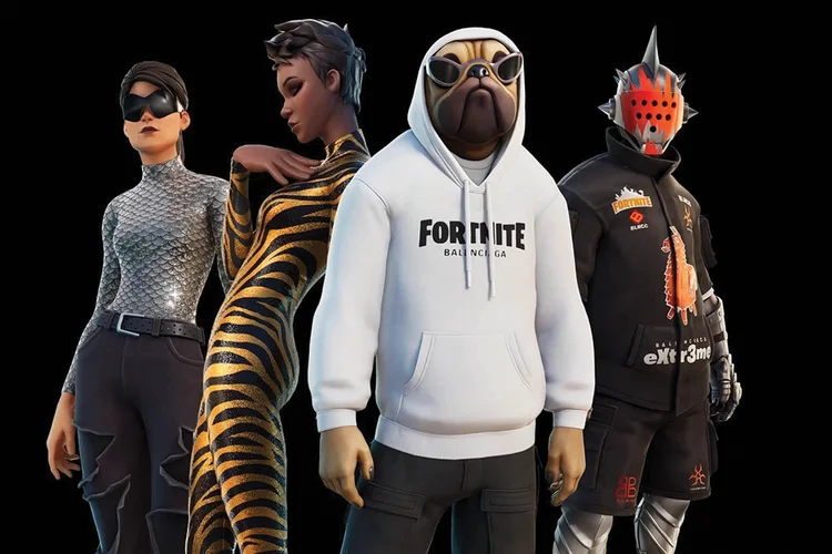 A coleção da grife Balenciaga no Fortnite: design exclusivo para os jogadores (Divulgação/Divulgação)