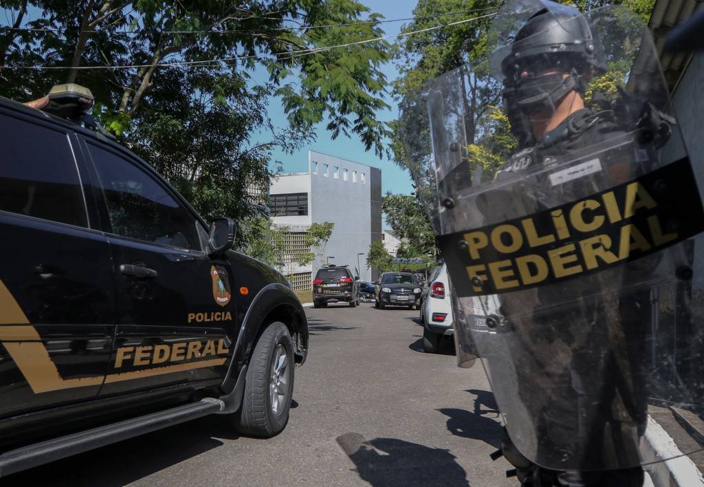 PF: As diligências são conduzidas pela PF do Maranhão, após autorização da Justiça Federal (FRANKLIN FREITAS/Getty Images)