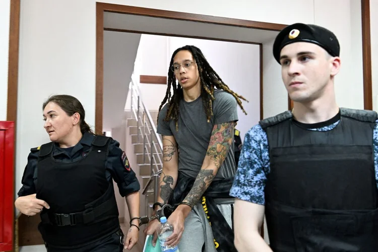 Brittney Griner: atleta está presa na Rússia desde fevereiro. (KIRILL KUDRYAVTSEV/Getty Images)