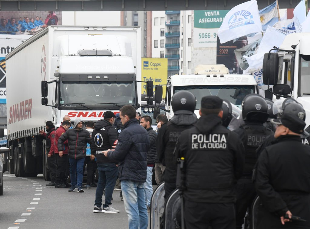 Truck Drivers Protest Over Diesel Shortage and Rising Prices