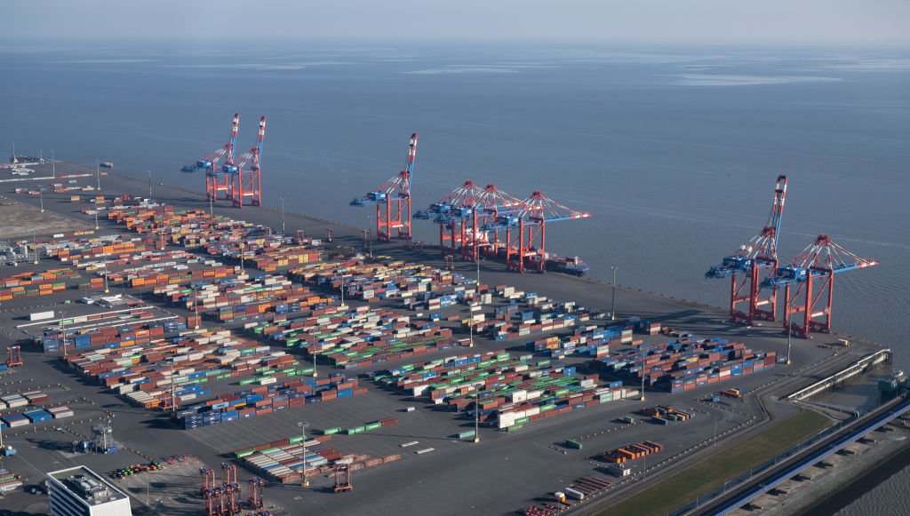Porto de Wilhelmshaven, na Alemanha: grevistas devem negociar condições para voltar ao trabalho na terça-feira, 5 (David Hecker//Getty Images)