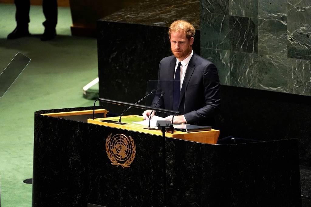 A democracia e a liberdade estão sob ameaça, adverte príncipe Harry na ONU