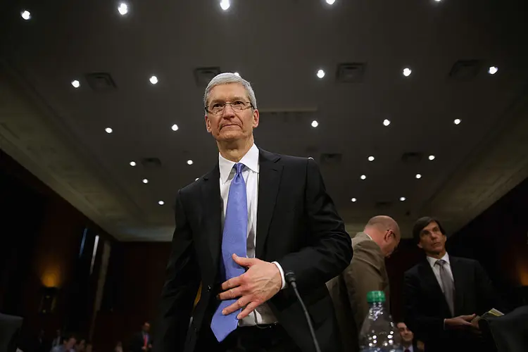 Tim Cook: Ceo de 62 anos, prometeu doar sua fortuna para causas beneficentes (Chip Somodevilla/Getty Images)