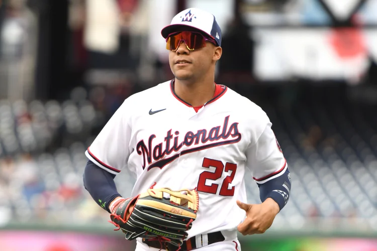 O jogador de beisebol americano, Juan Soto (Nationals/Exame)