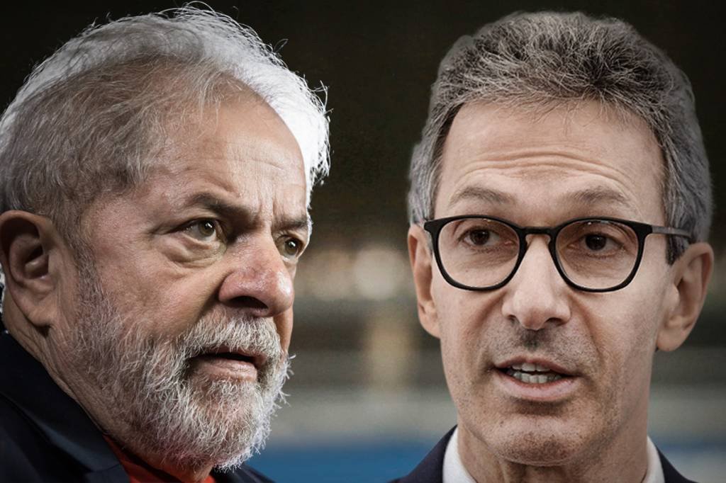 Lula e Zema: dobradinha em Minas é entre não aliados. (Foto Lula Nelson Almeida/Getty Images / Foto Zema/Divulgação)