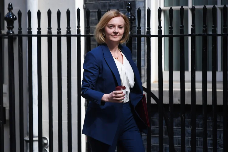 Liz Truss: 55% dos parlamentares conservadores votariam hoje no rival de Truss para o cargo de primeiro-ministro (Chris J. Ratcliffe/Bloomberg/Getty Images)