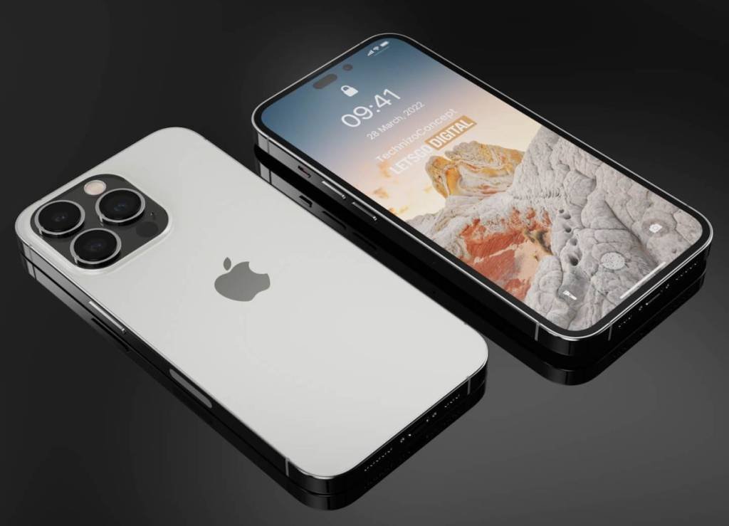 Ilustração mostra a previsão de design do no novo iPhone: o recorrente entalhe na tela sai de cena (Foto/Reprodução)