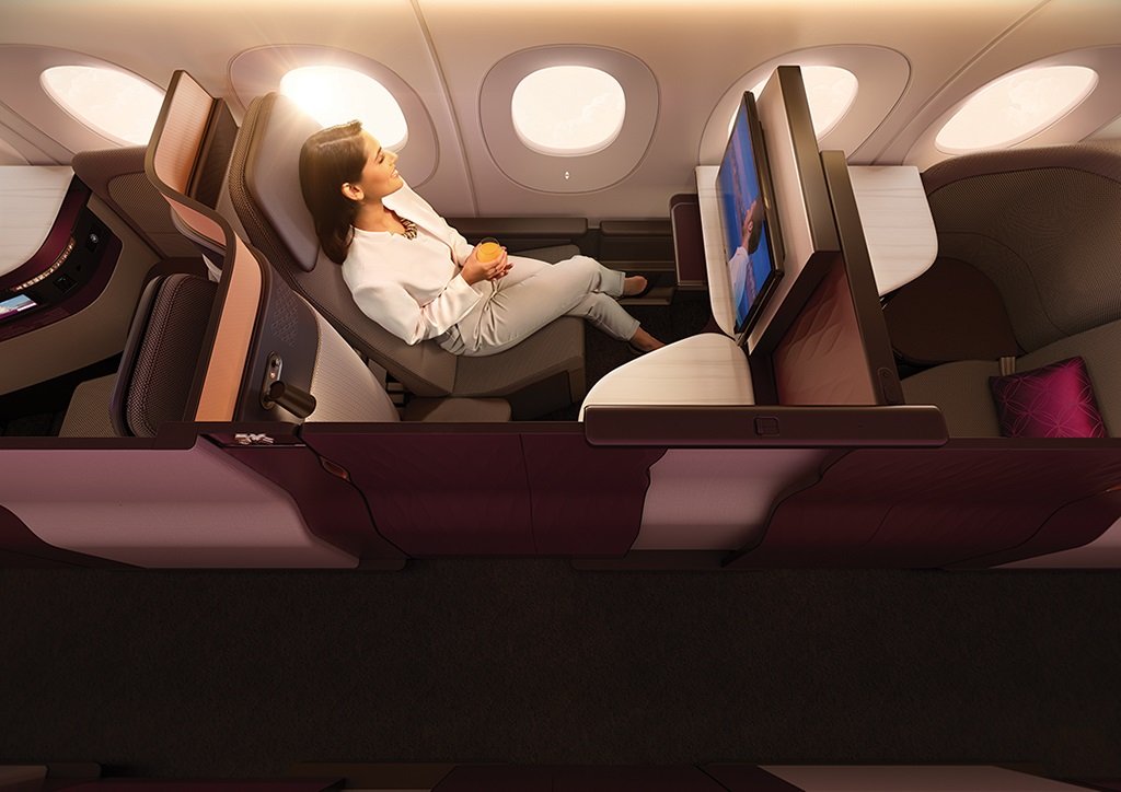 Classe executiva da Qatar Airways