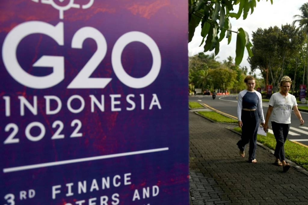 G20: A Indonésia, que preside o G20 e segue uma política exterior neutra, evita excluir a Rússia do fórum, apesar da pressão ocidental (AFP/AFP)