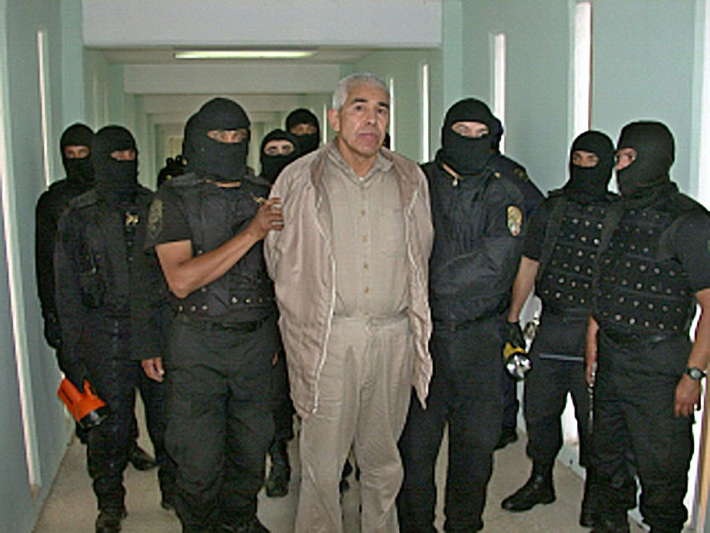 "Narco dos Narcos": ele chegou a ser, assim, o maior produtor e exportador de maconha do México, e sua fortuna foi calculada em cerca de 500 milhões de dólares (Yussel GONZALEZ/ AFP/AFP)
