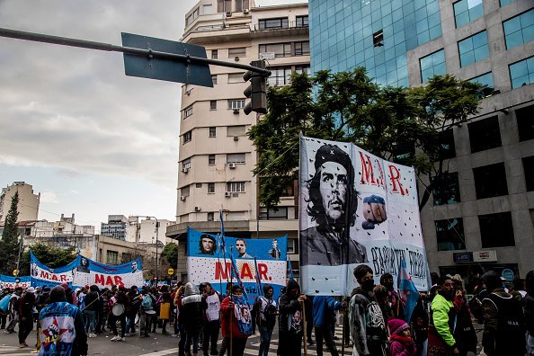 Protestos na Argentina: manifestações acontecem por mais renda e ajuda contra a inflação (Anita Pouchard Serra/Bloomberg via Getty Images/Getty Images)