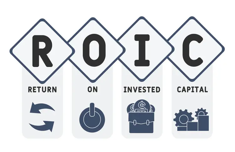 ROIC -  return on invested  capital  acronym  business concept background. vector illustration concept with keywords and icons. lettering illustration with icons for web banner, flyer, landing page (Getty/Getty Images)