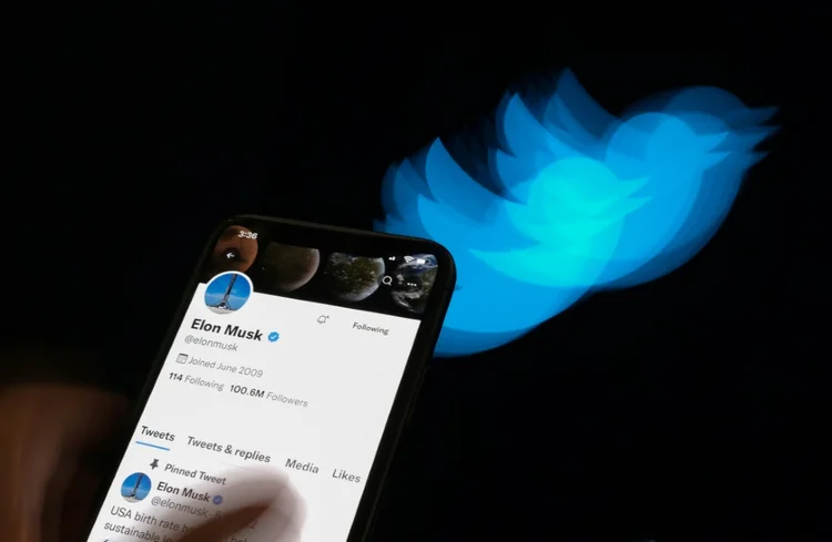Perfil de Musk no Twitter: anúncio de compra da rede social pelo bilionário havia sido feita em abril (AFP/AFP)