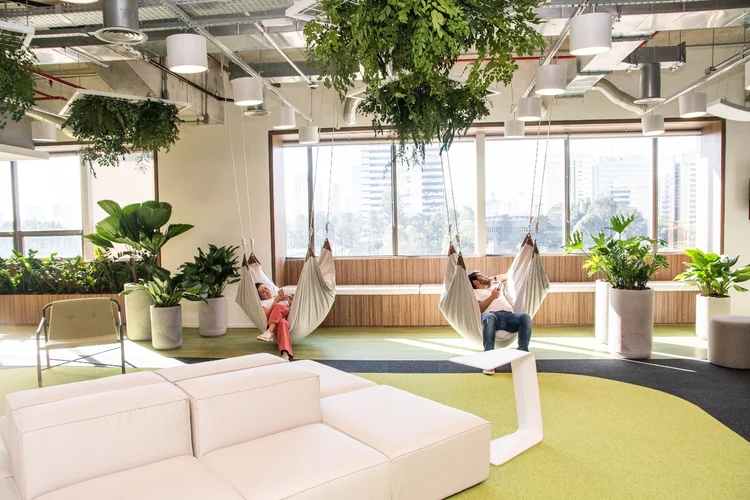 Novo escritório da Alelo, em Alphaville, São Paulo: empresa decidiu reformar o espaço para torná-lo mais atrativo para os empregados (Alelo/Divulgação)
