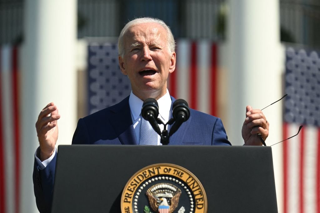 Democratas do partido do presidente Biden comemoram resultado nas urnas (SAUL LOEB/Getty Images)