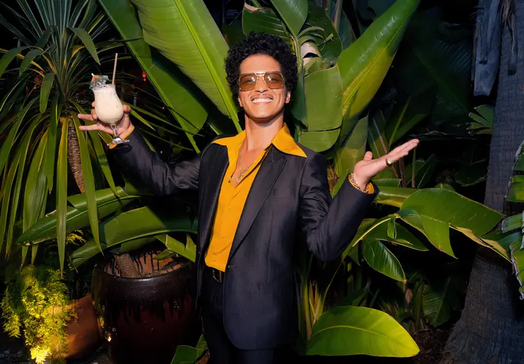 Bruno Mars: O artista é um dos mais buscados no Shazam em 2022 (Kevin Mazur/Getty Images)