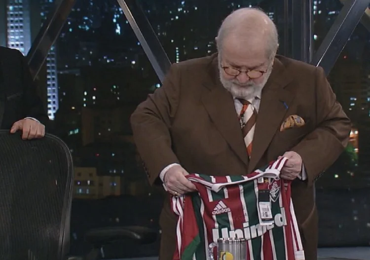 Jô Soares era torcedor fanático do Fluminense (TV Globo/Reprodução)