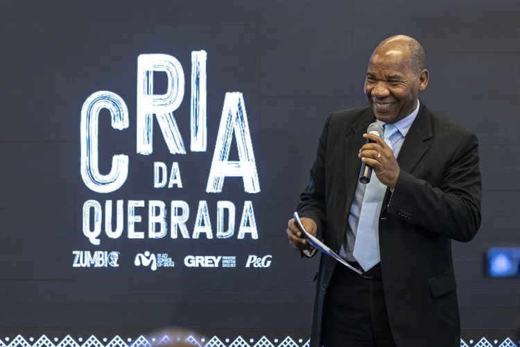 José Vicente, reitor da Faculdade Zumbi dos Palmares no lançamento do programa Cria da Quebrada, da P&G (P&G/Leo Orestes/Reprodução)