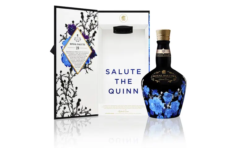 Royal Salute Couture Collection tem desenho exclusivo (Pernod-Ricard/Divulgação)