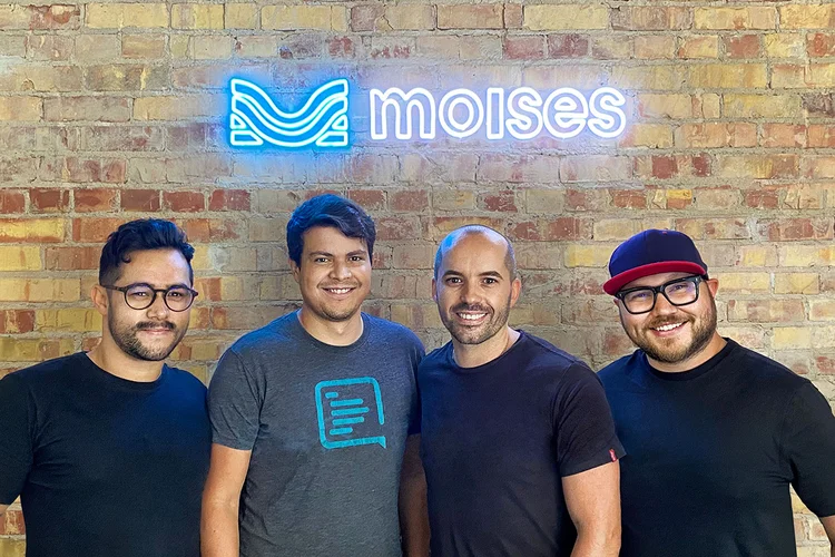 Sócios da Moises: empresa começou nos Estados Unidos em 2019 (Moises/Divulgação)
