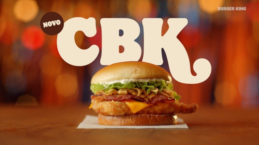 CBK é feito com peito de frango empanado, bacon e cebola crispy (Burger King/Divulgação)