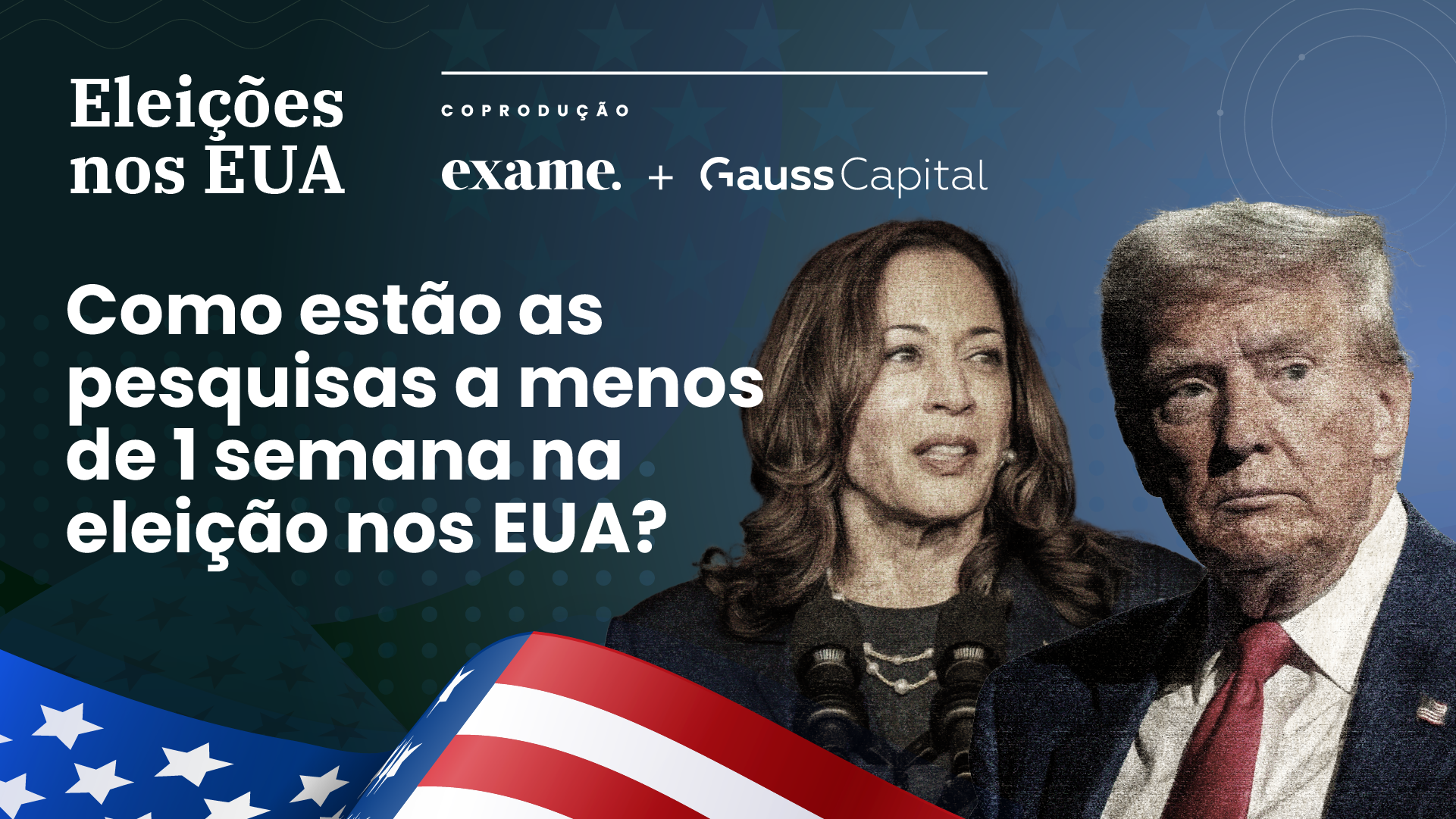 EXAME fará live hoje às 18h30 sobre as últimas pesquisas antes da eleição dos EUA